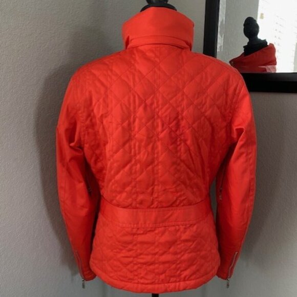 VINTAGE Y2K Spyder Xtl 10000 Ski Snowboard Winter Jacket Coat Coral Orange Sz 8 - Picture 4 of 16